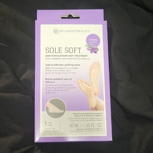 5/$20**Relaxus Beauty Sole Soft Deep Exfoliation Foot Treatment